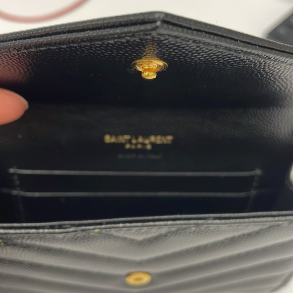 YSL Monogram Small Leather Wallet - Picture 4 of 5